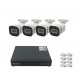 Готовый комплект IP видеонаблюдения U-VID на 4 камеры XK-R-5 видеорегистратор NVR 5004A-POE 4CH